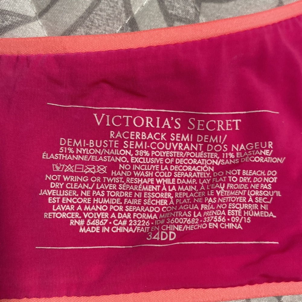 Victoria Secret Racerback Bra - 34DD - Picture 6 of 7